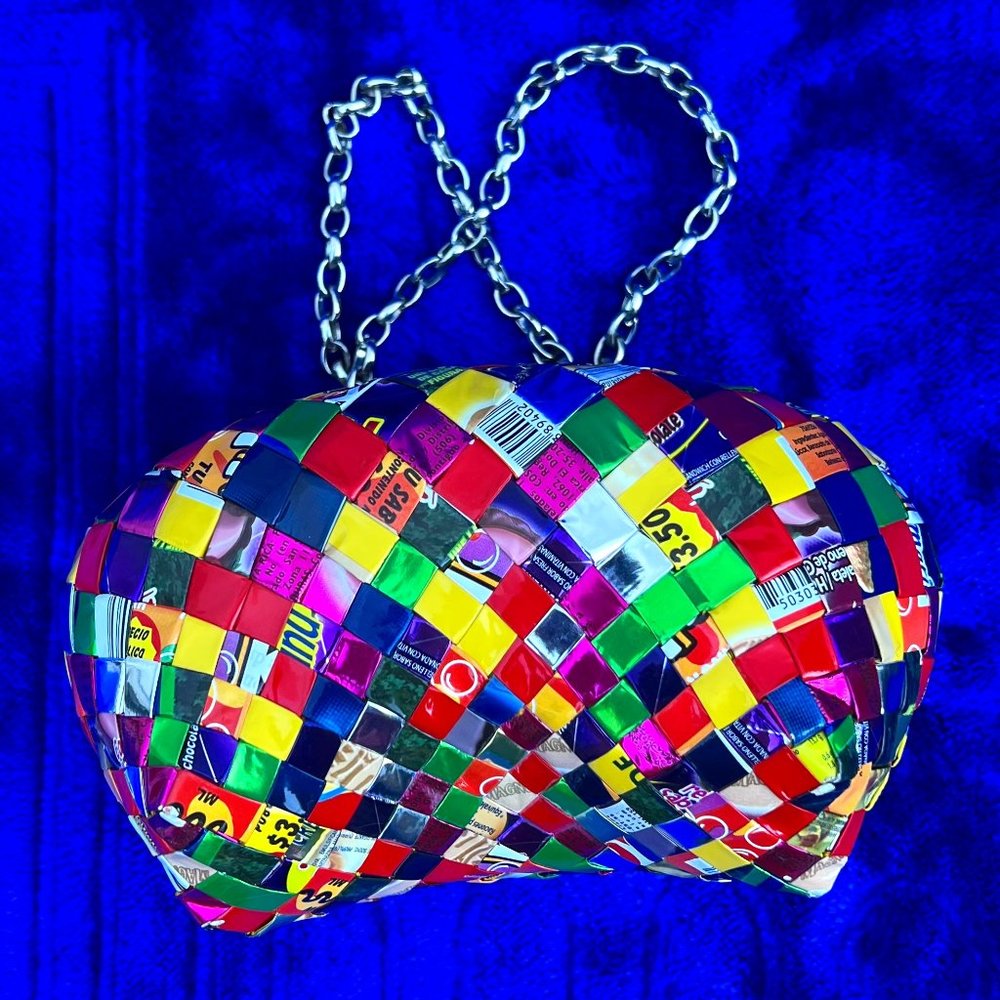 Collector's Item Handmade Upcycled Candy-wrapper Bag!